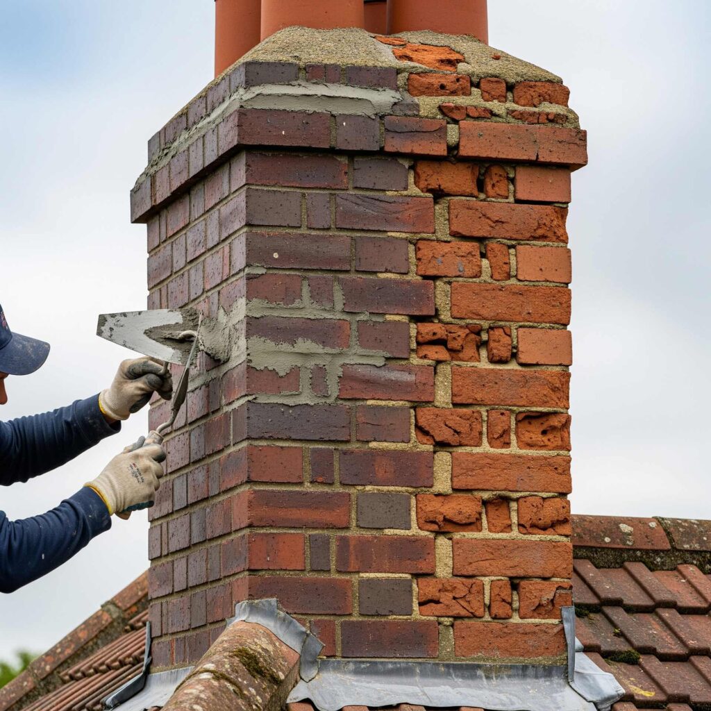 chimney stack repointing brickwork repairs aylesbury
